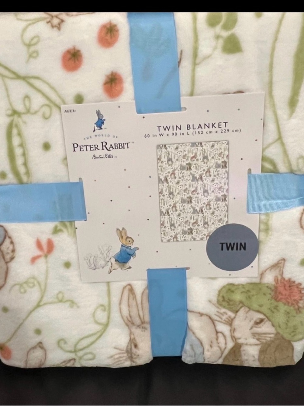 Easter Peter Rabbit Twin Blanket